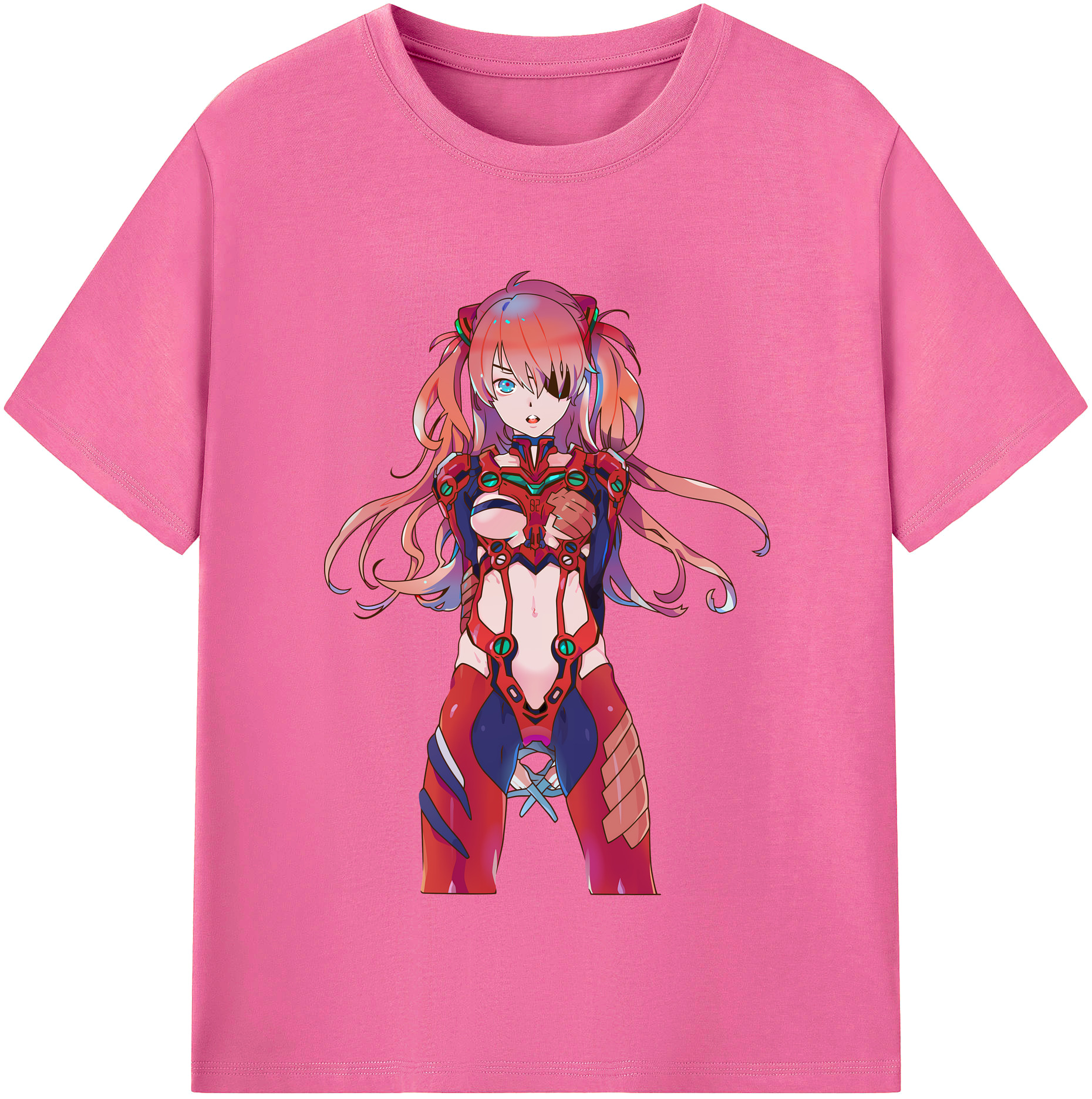 （画像用） EVA 新世紀エヴァンゲリオン レディースカジュアルプリントTシャツ（綿100％）